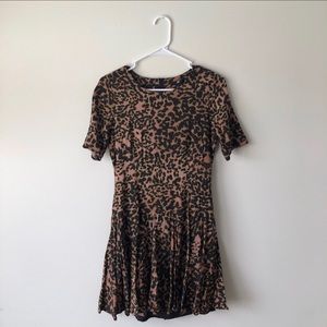 H&M Leopard Print Skater Dress